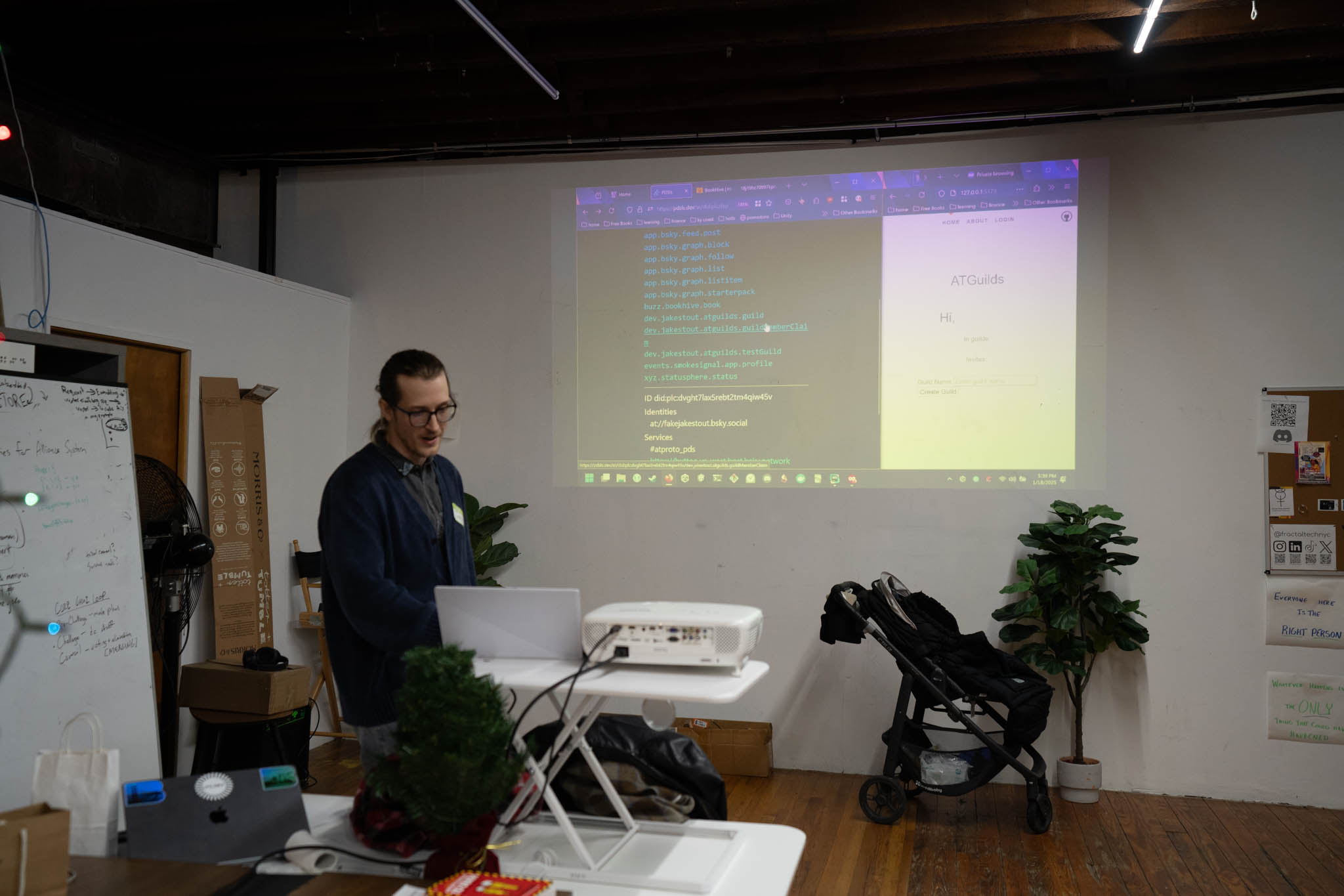 Jake presenting his project